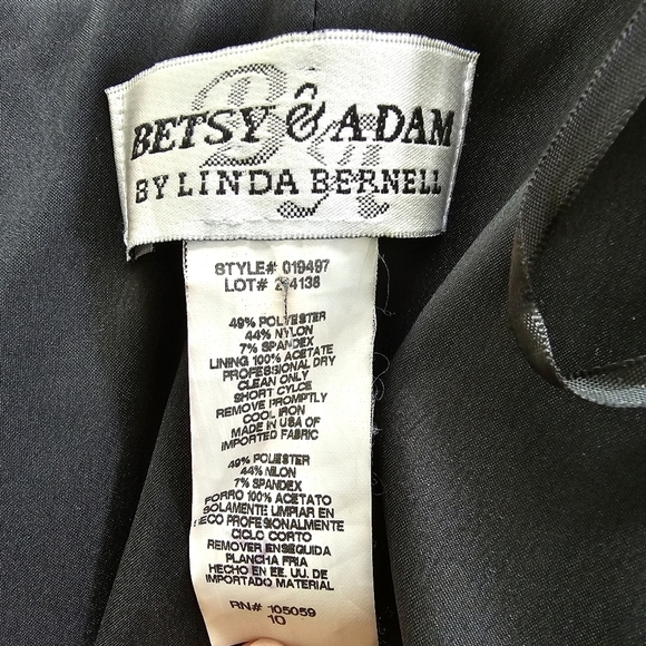 Vintage Betsy & Adam by Linda Bernell Black Bubble Cocktail Dress - Picture 11 of 11